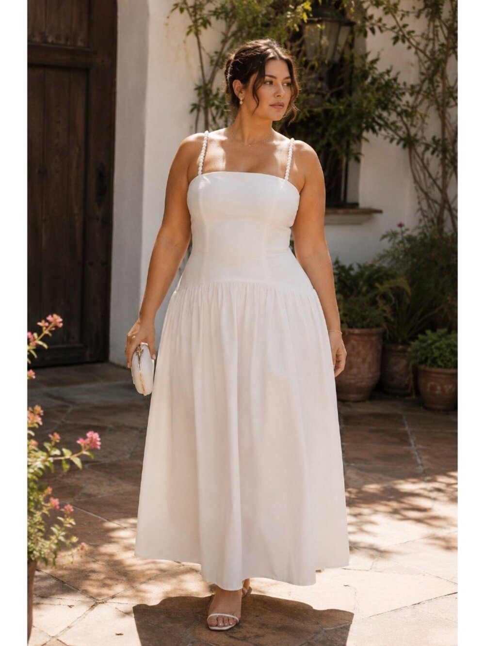 Lulus Modern Adoration Wedding Dress Sz Large White Satin Lace Up Bridal Maxi